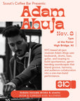 Alt-Jazz Musician Adam Ahuja Nov 8th 7pm