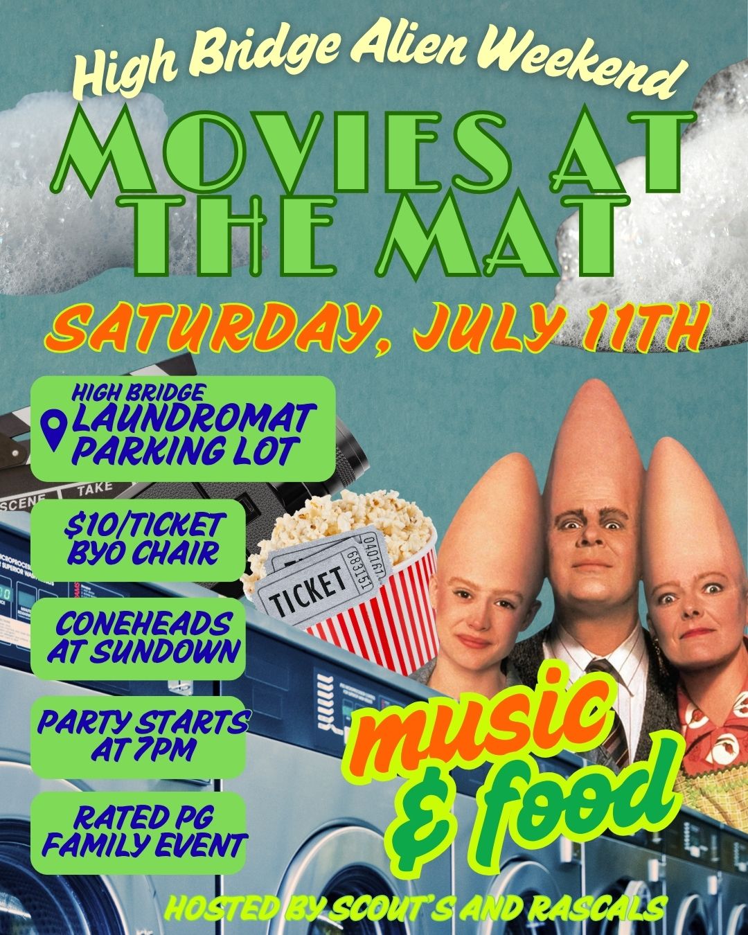 Coneheads Movie and Alien Party